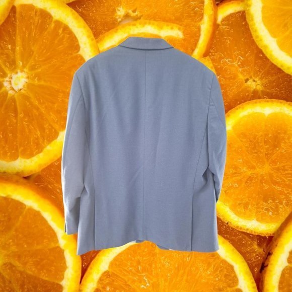 PERRY Ellis Portfolio Slim Fit Blue Suit Jacket Size 46R - Picture 3 of 9